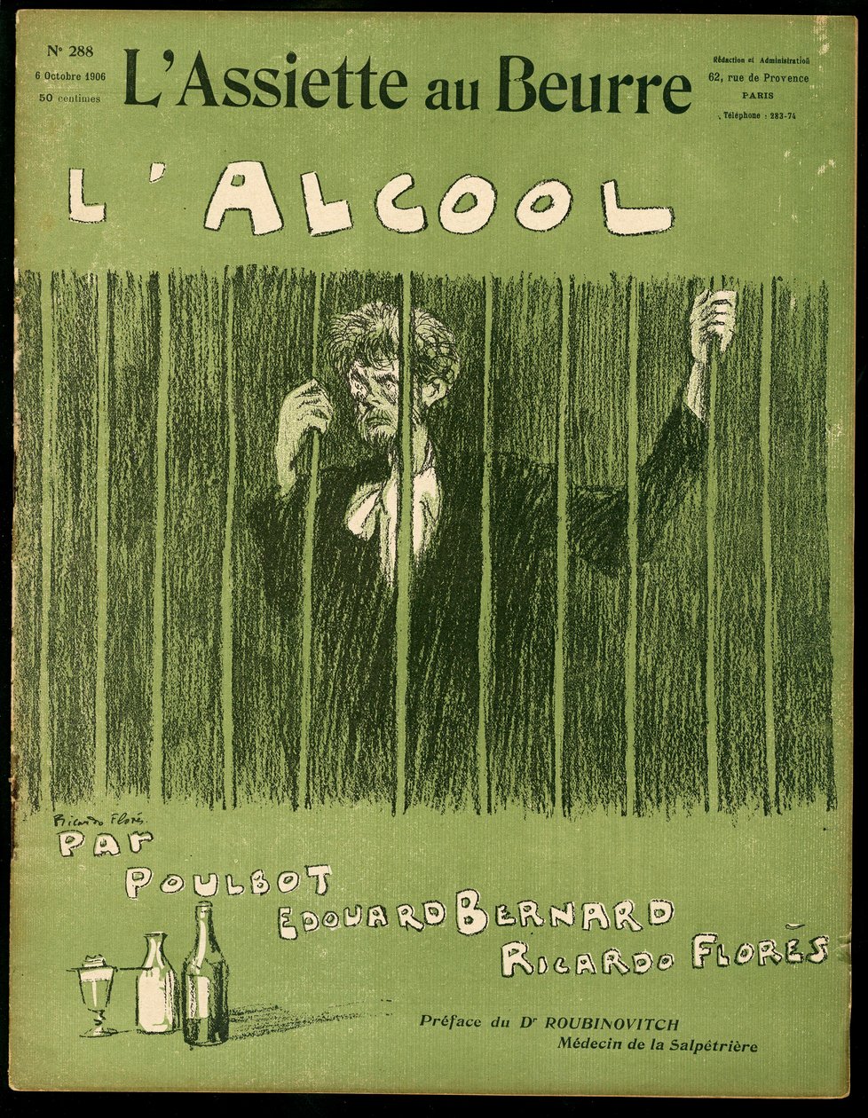 Titelblatt von „Der Butterteller“, Nummer 288, Satirisch in Farben von Ricardo Flores