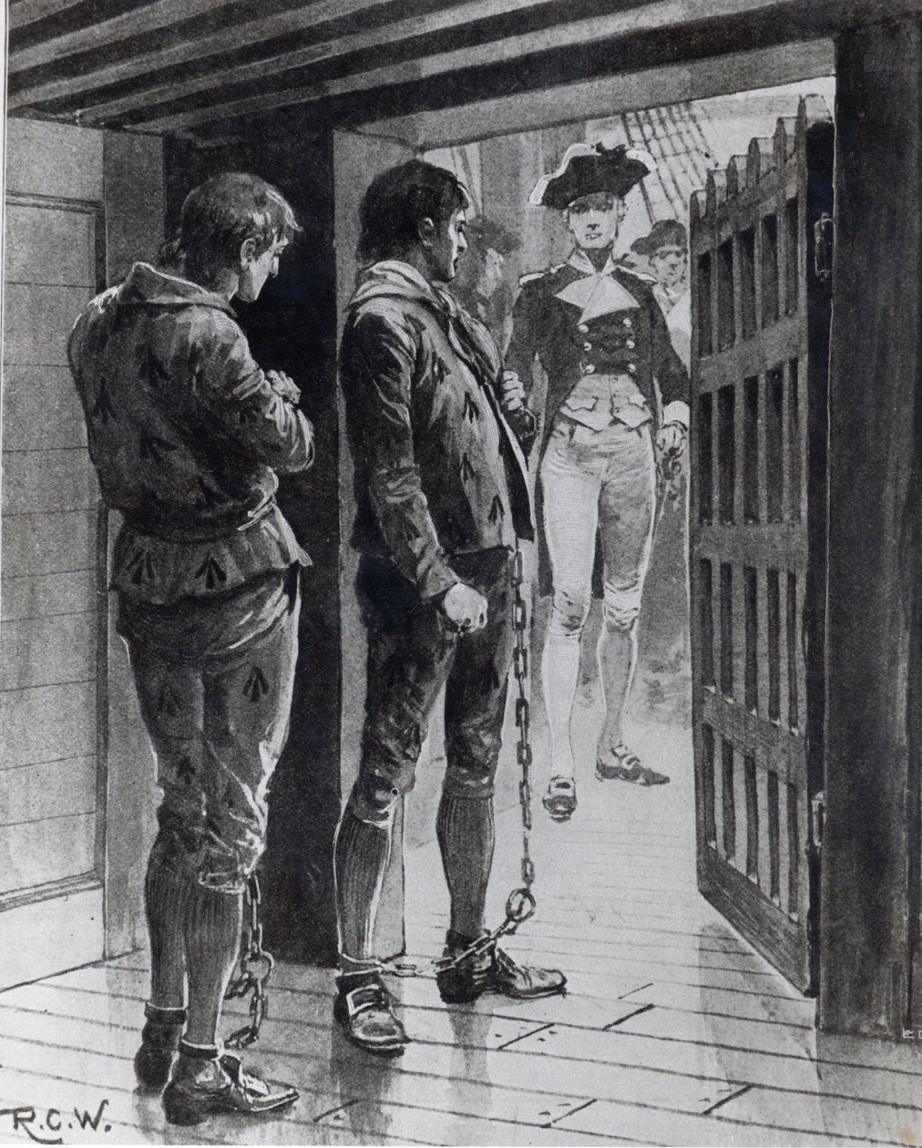 Sträflinge auf dem Weg nach Botany Bay von Richard Caton Woodville