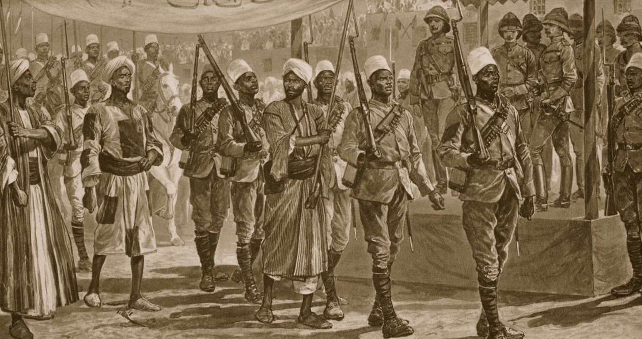 Lord Kitcheners Eroberung des Sudan - Mahmoud, der Hauptleutnant des Khalifen, nach der Schlacht von Atbara gefangen genommen, aus 