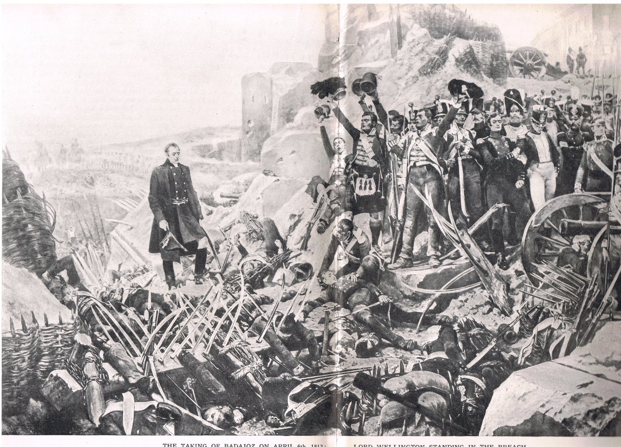 Die Einnahme von Badajoz, Illustration aus 