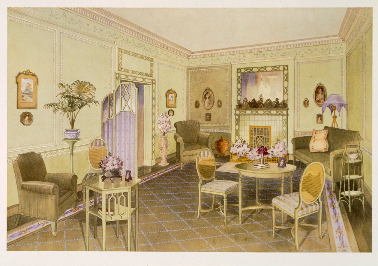 Grünes Wohnzimmer von Richard Goulburn Lovell