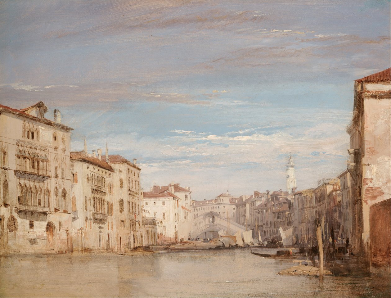 Der Canal Grande, Venedig, Blick Richtung Rialto von Richard Parkes Bonington
