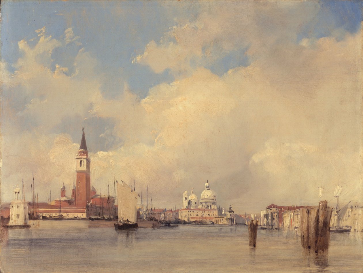 Ansicht von Venedig, mit San Giorgio Maggiore, 1826 von Richard Parkes Bonington