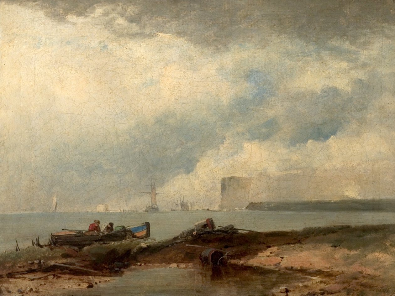 Küstenszene von Richard Parkes manner of Bonington