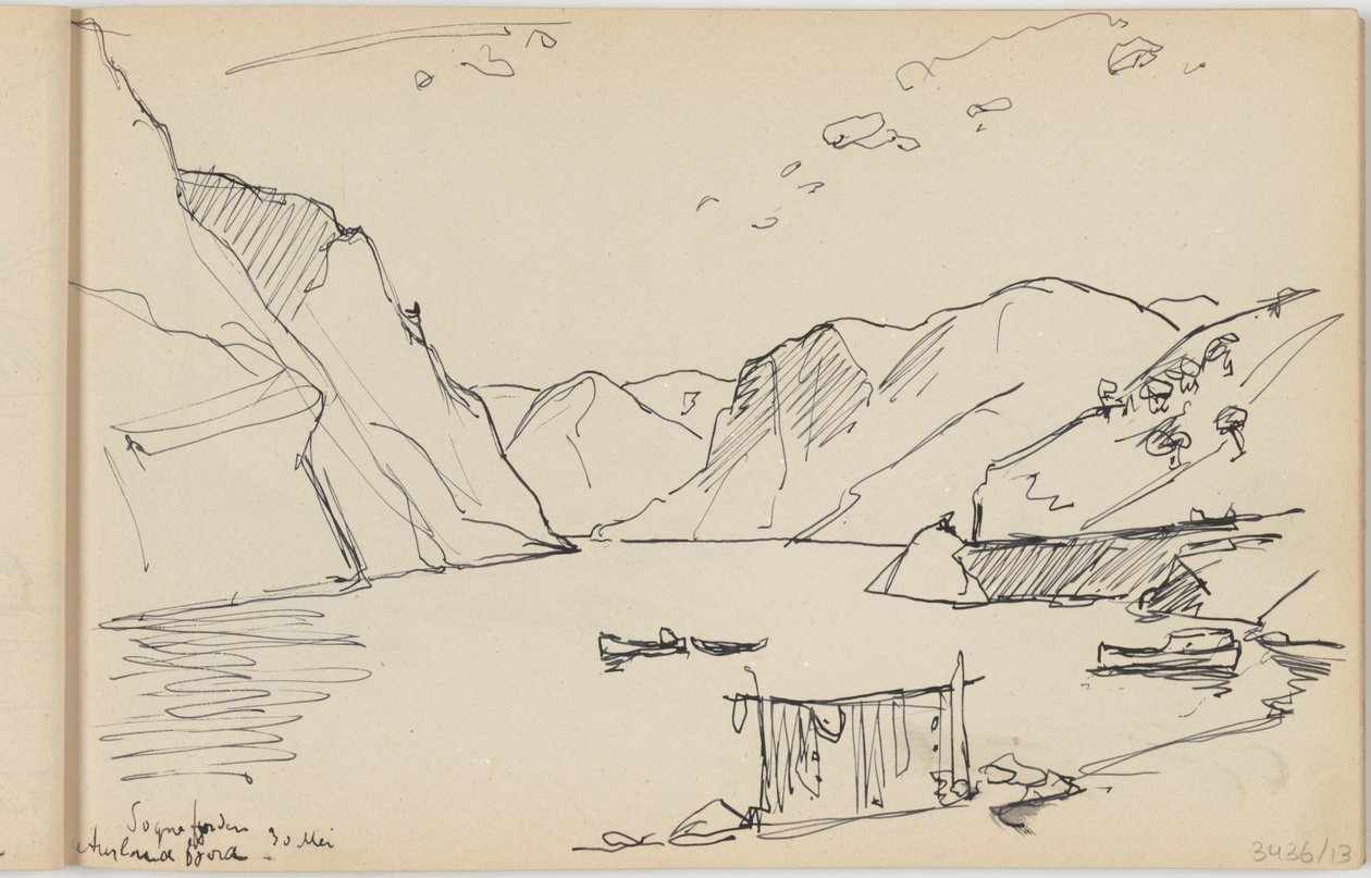 Sognefjorden Aurlandsfjord von Richard Baseleer