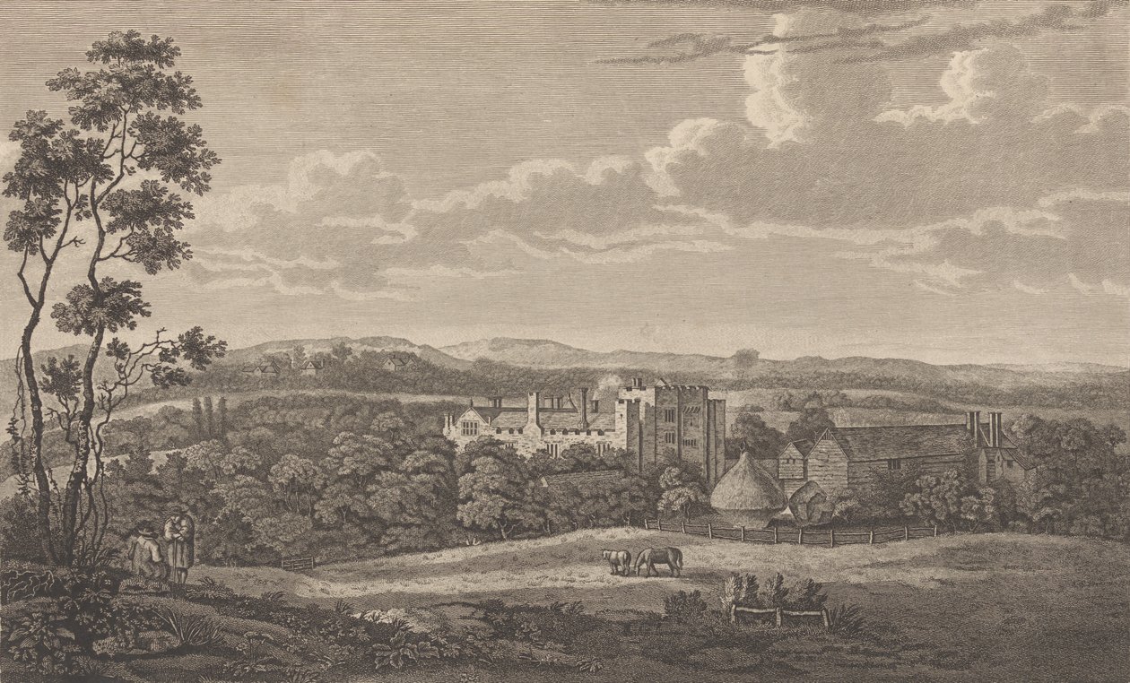 Hever Castle in der Grafschaft Kent, aus Edward Hasted