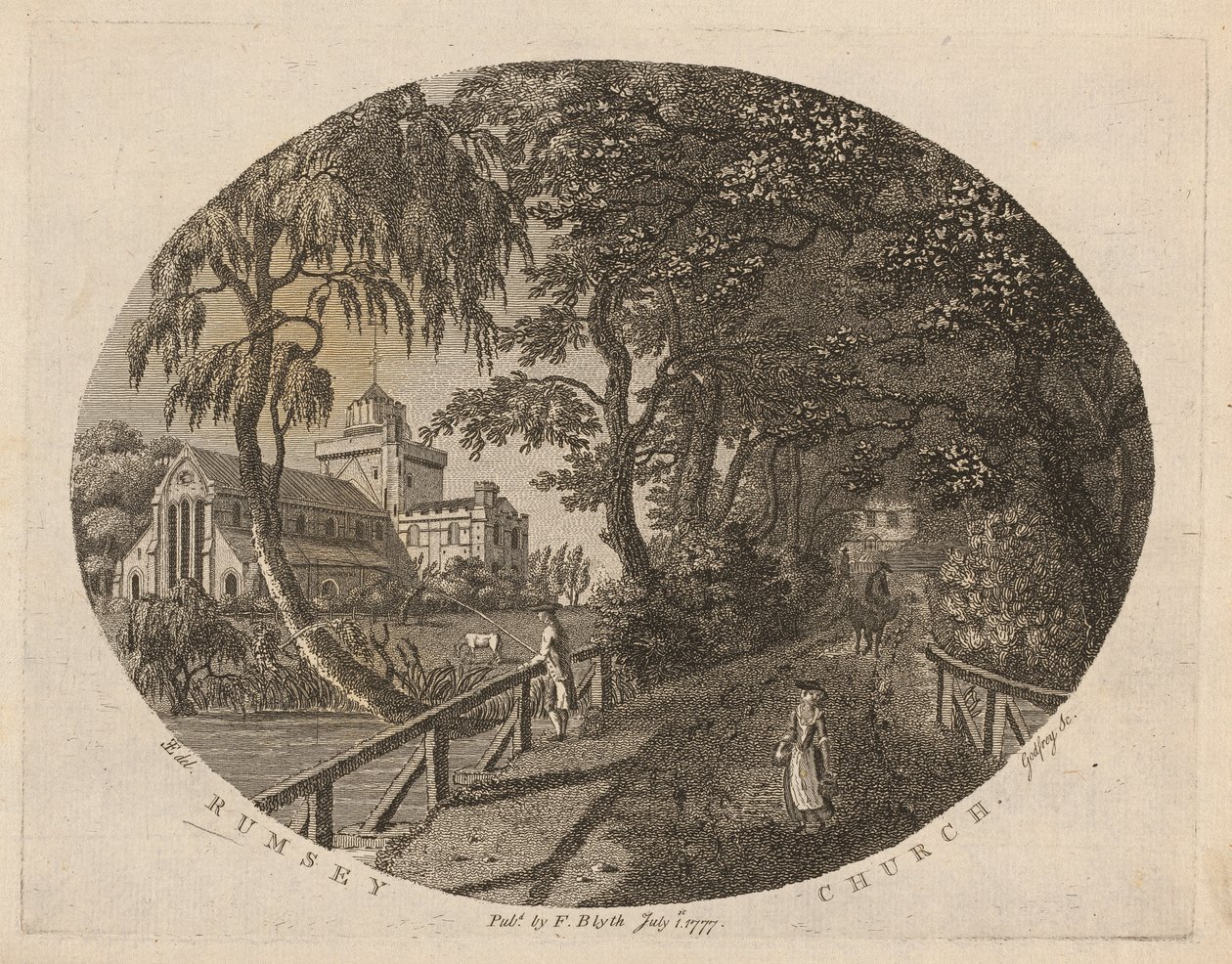 Kirche von Rumsey von Richard Bernard Godfrey