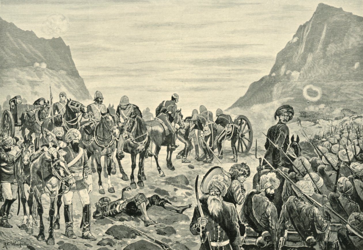 Angriff im Kuram-Tal von Richard Caton II Woodville