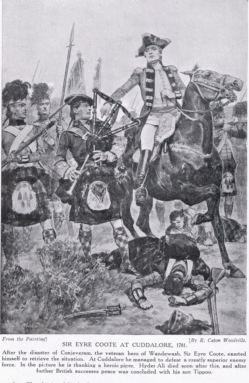 Sir Eyre Coote in Cuddalore, Illustration aus 