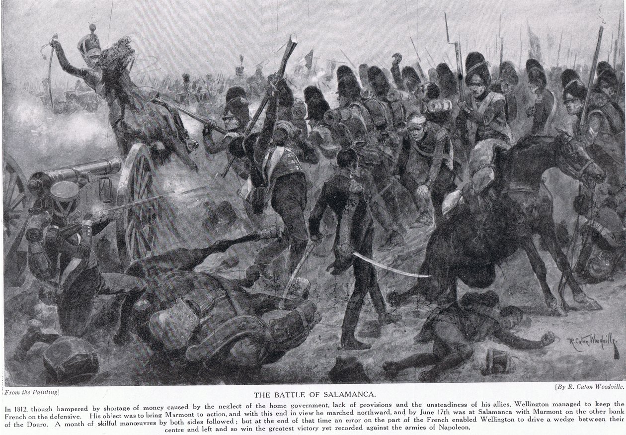 Die Schlacht von Salamanca, Illustration aus 