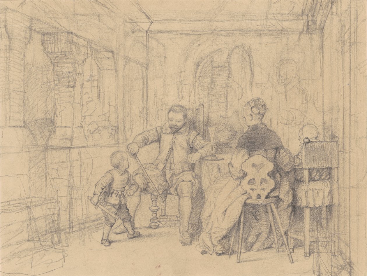 Die Fechtstunde, ca. 1847-49 von Richard Caton Woodville