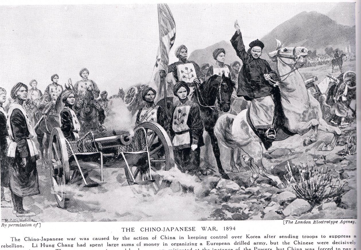 Der Erste Chinesisch-Japanische Krieg, Illustration aus 
