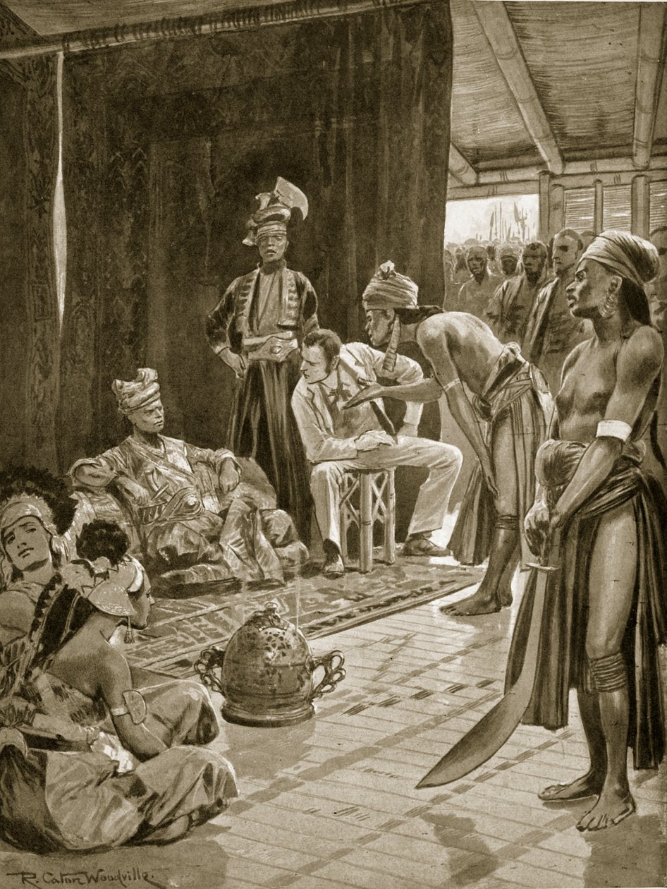 Sir James Brooke in Borneo, 1842, Illustration aus 