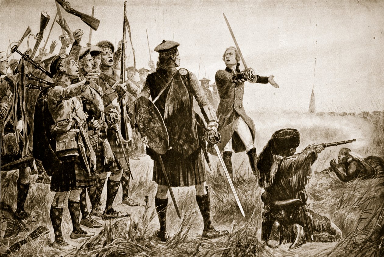 Die Schlacht von Quebec, 1759, Illustration aus 