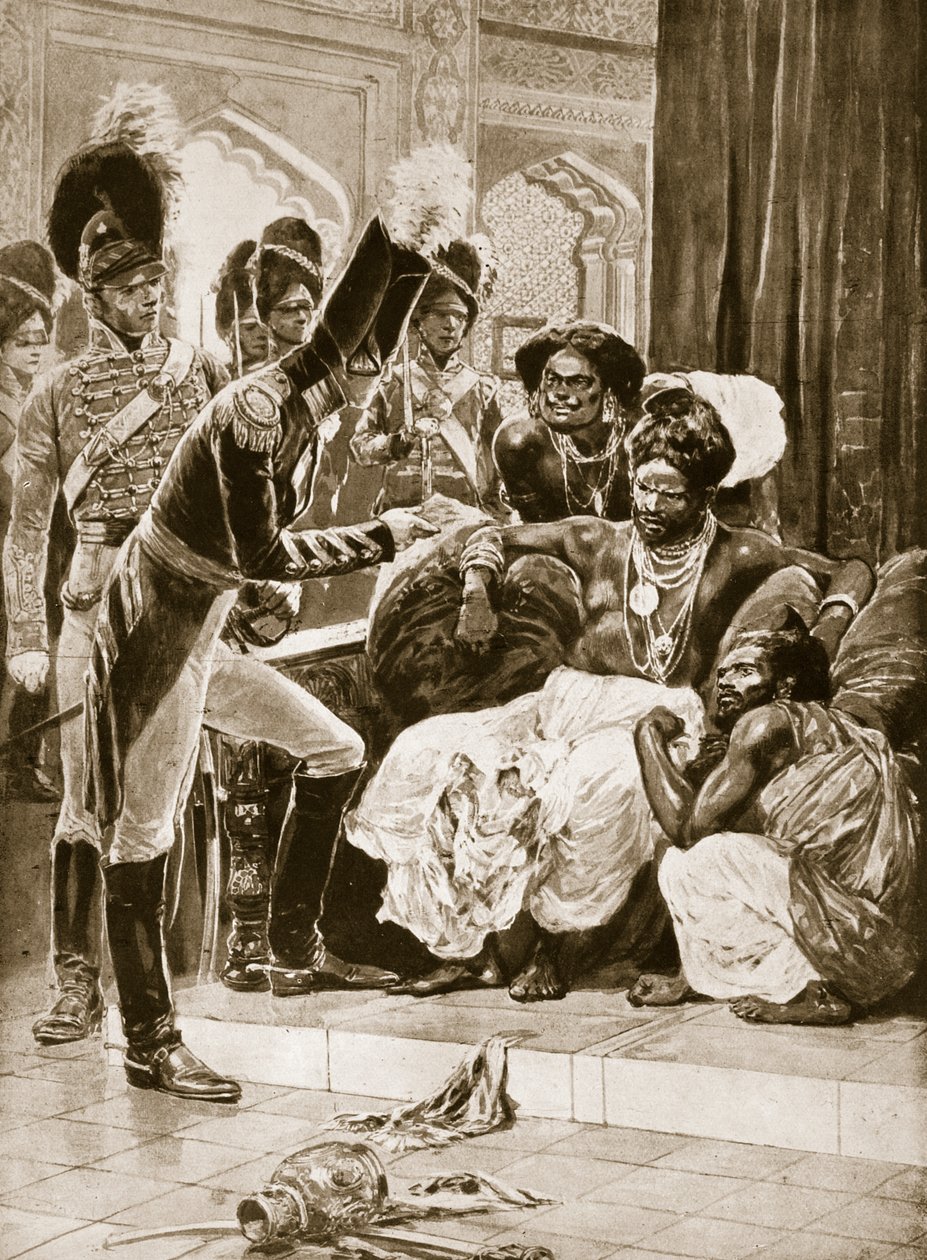 Die Briten in Ceylon, Illustration aus 