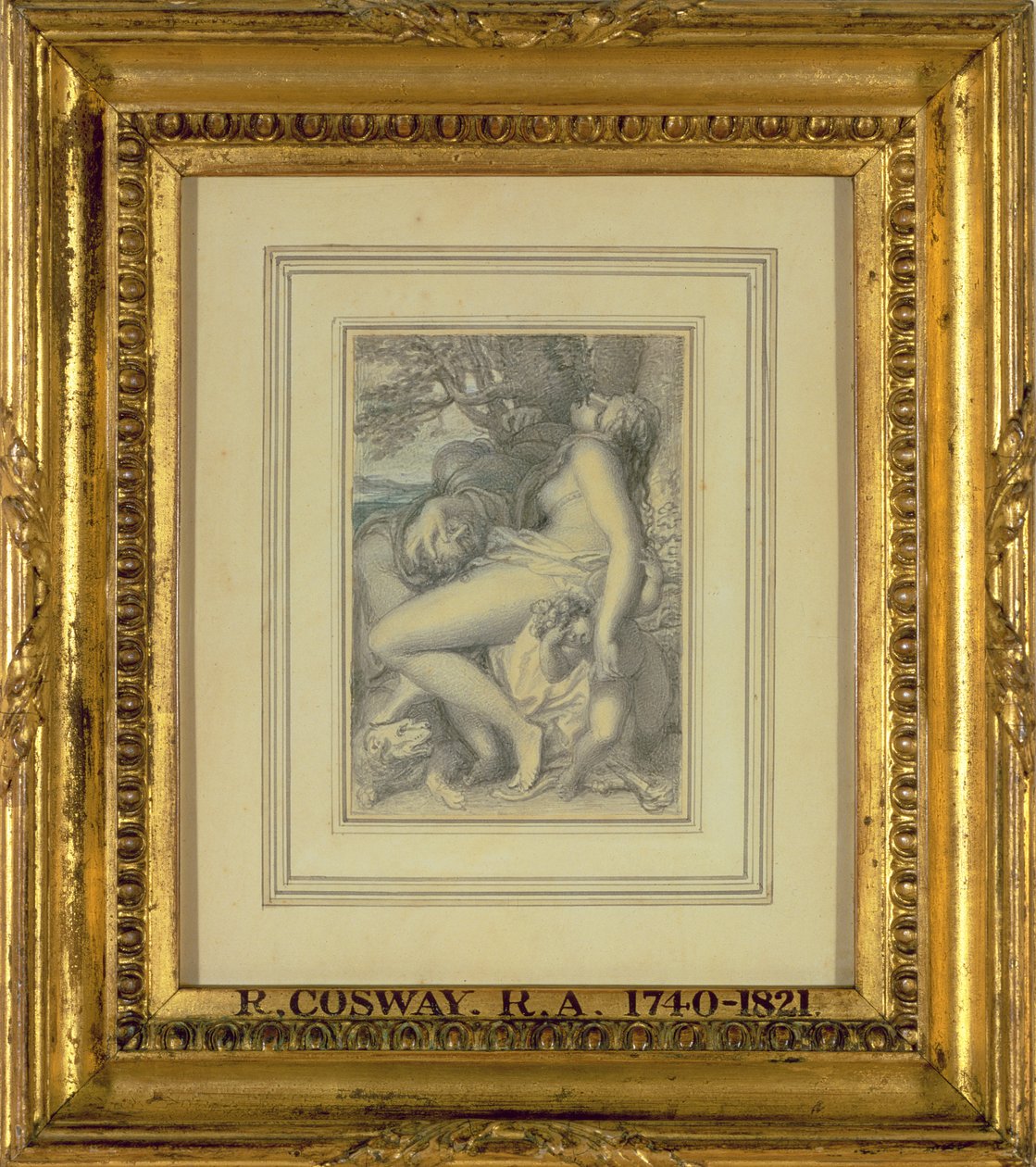 Mars ruht im Schoß der Venus, ca. 1805-15 von Richard Cosway
