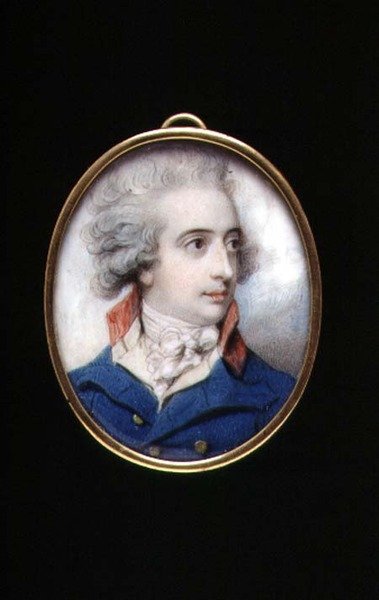 Porträtminiatur von Generalmajor William, Viscount Fielding, c.1790 von Richard Cosway