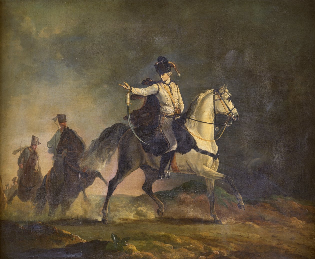 Der Earl of Ancram auf einem Pferd, ca. 1773 von Richard Cosway