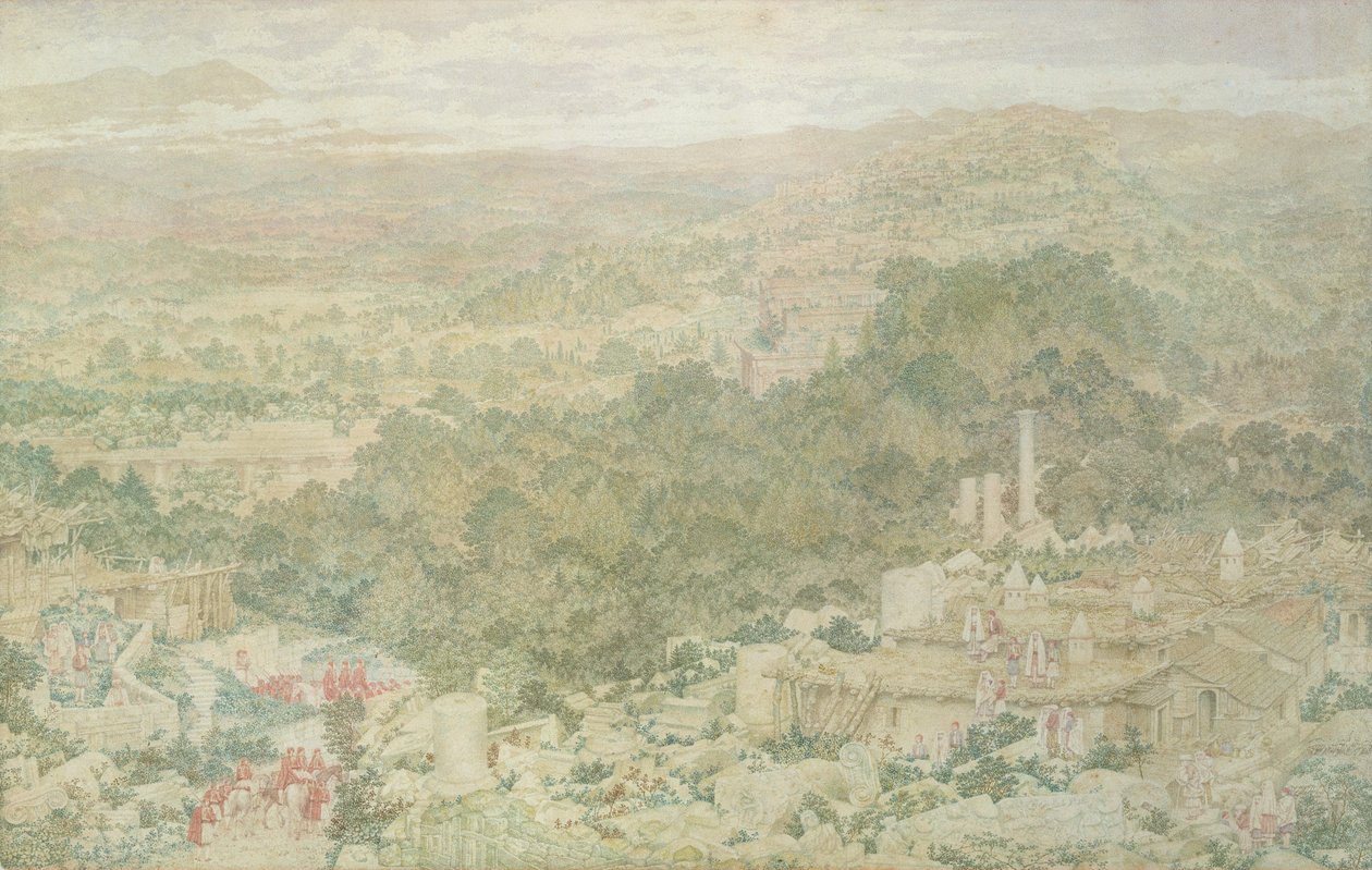 Ansicht der antiken Stadt Tlos in Lykien, 1883 von Richard Dadd