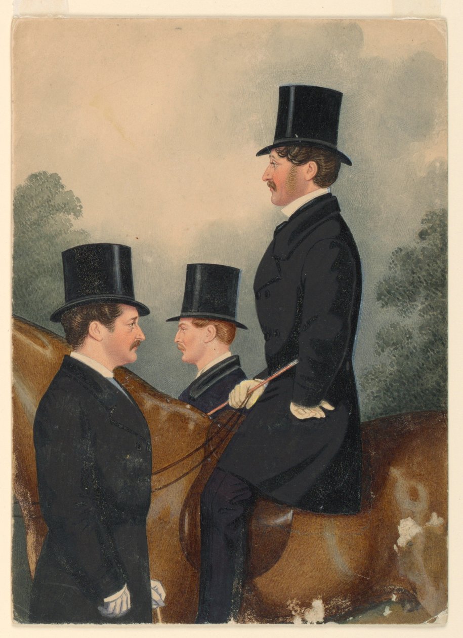 Porträt von Sir George Wombwell und seinen Brüdern von Richard Dighton