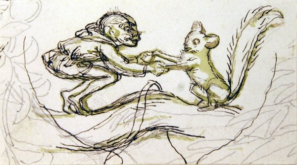 Kobold und Eichhörnchen von Richard Doyle