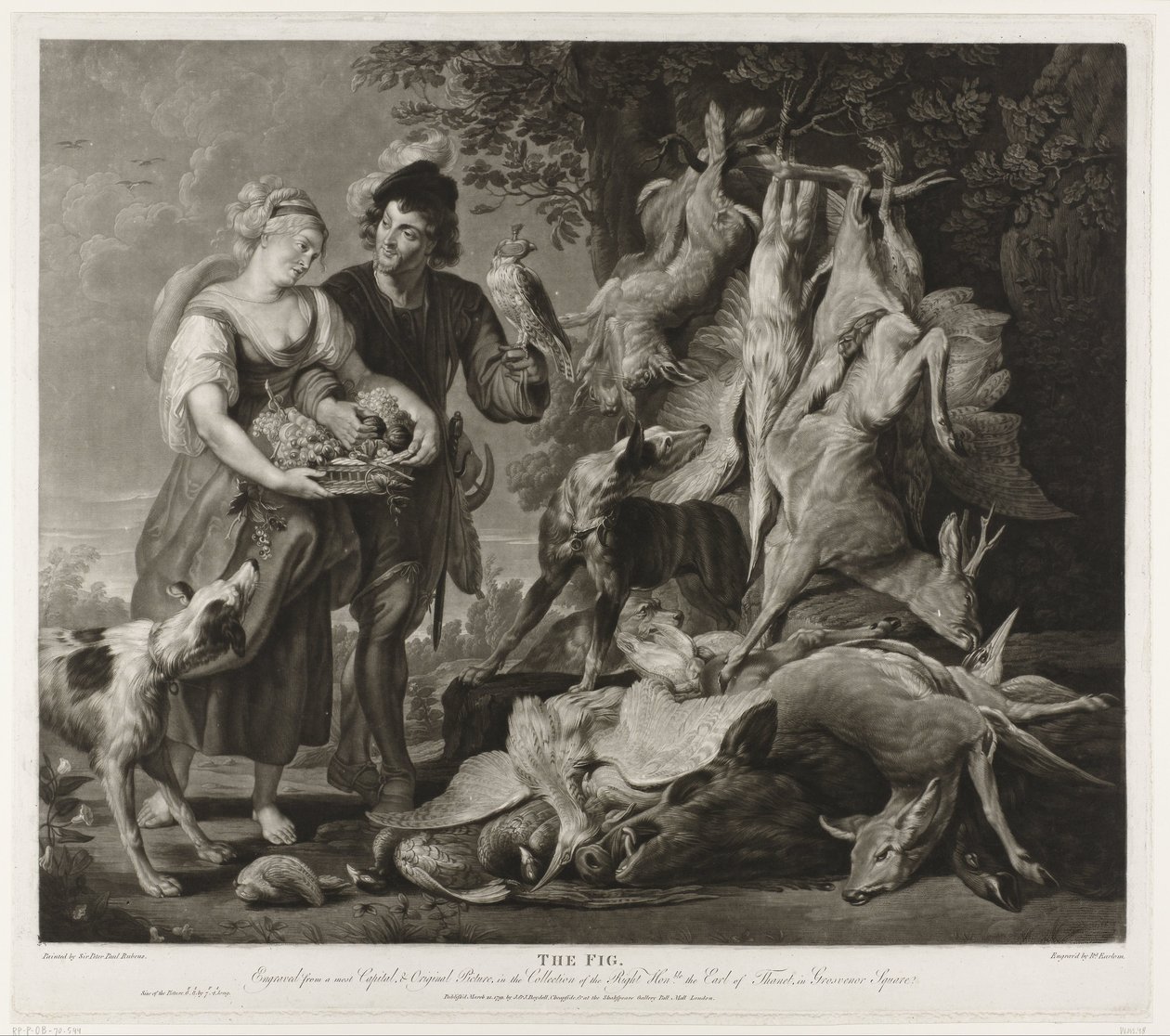 Porträt von Peter Paul Rubens und seiner Frau von Richard Earlom