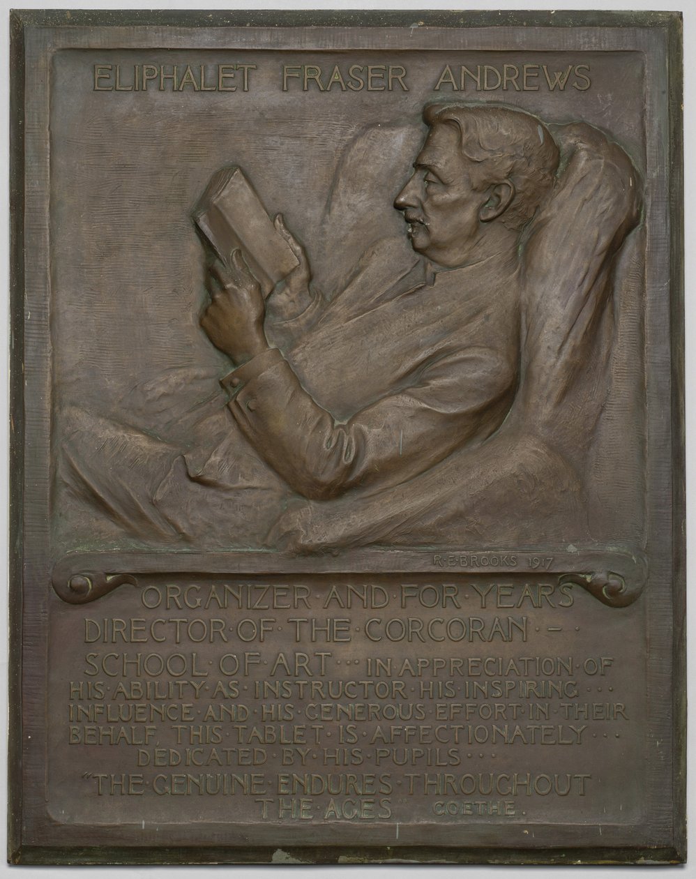 Gedenktafel für den verstorbenen E. F. Andrews von Richard Edwin Brooks