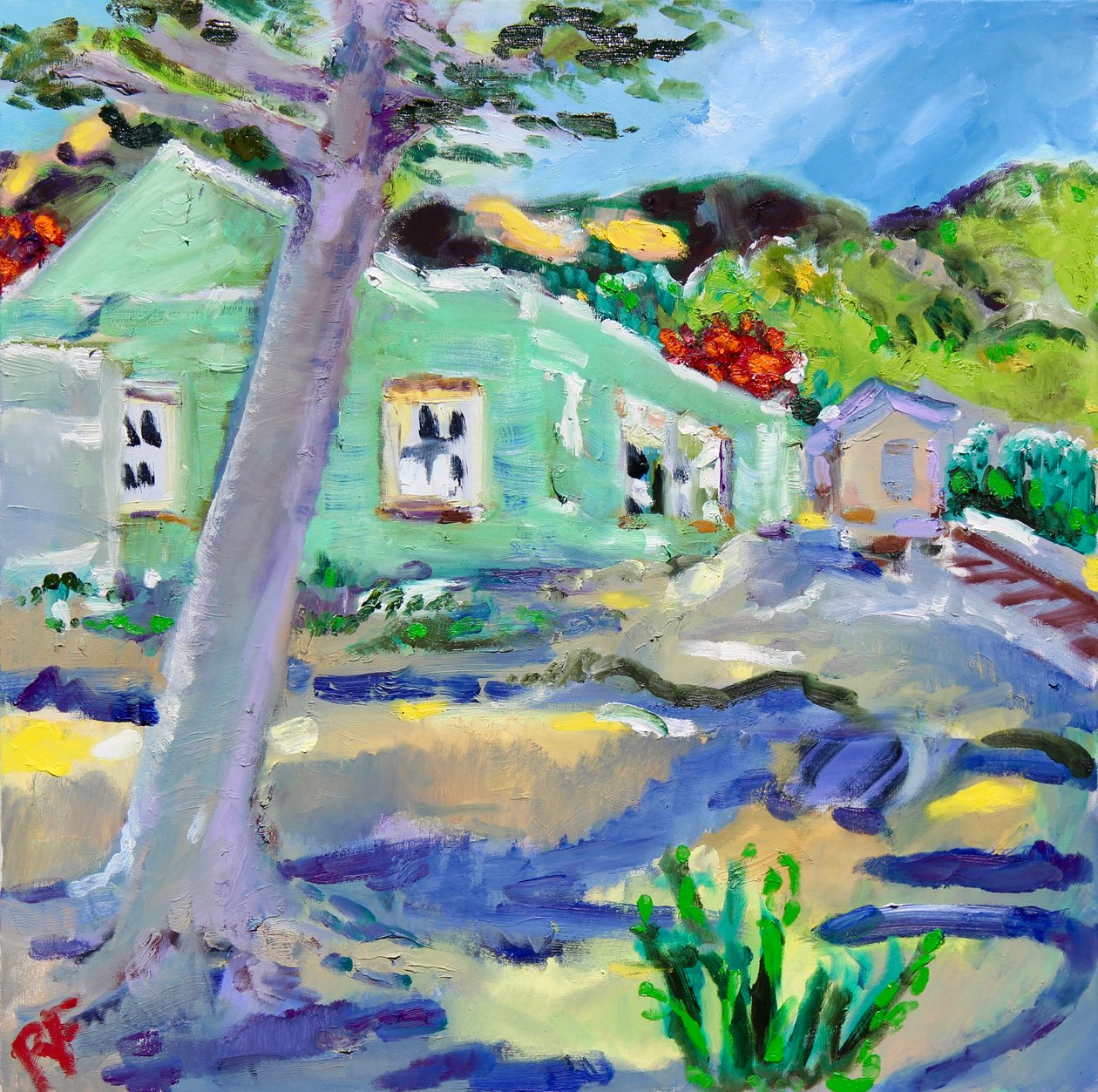 Der Verlassene Bahnhof, Rutherford, Napa, 2022 von Richard H. Fox