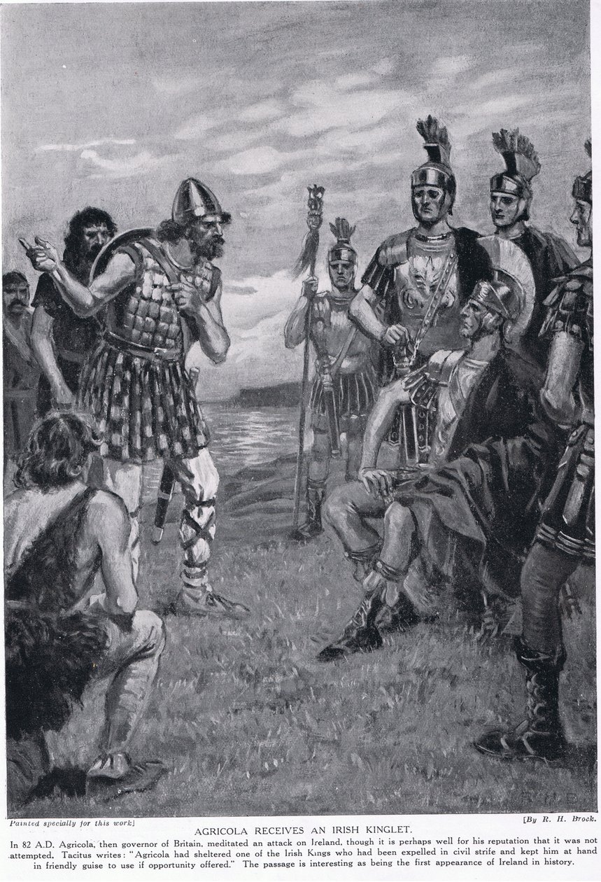 Agricola empfängt einen irischen König, Illustration aus 