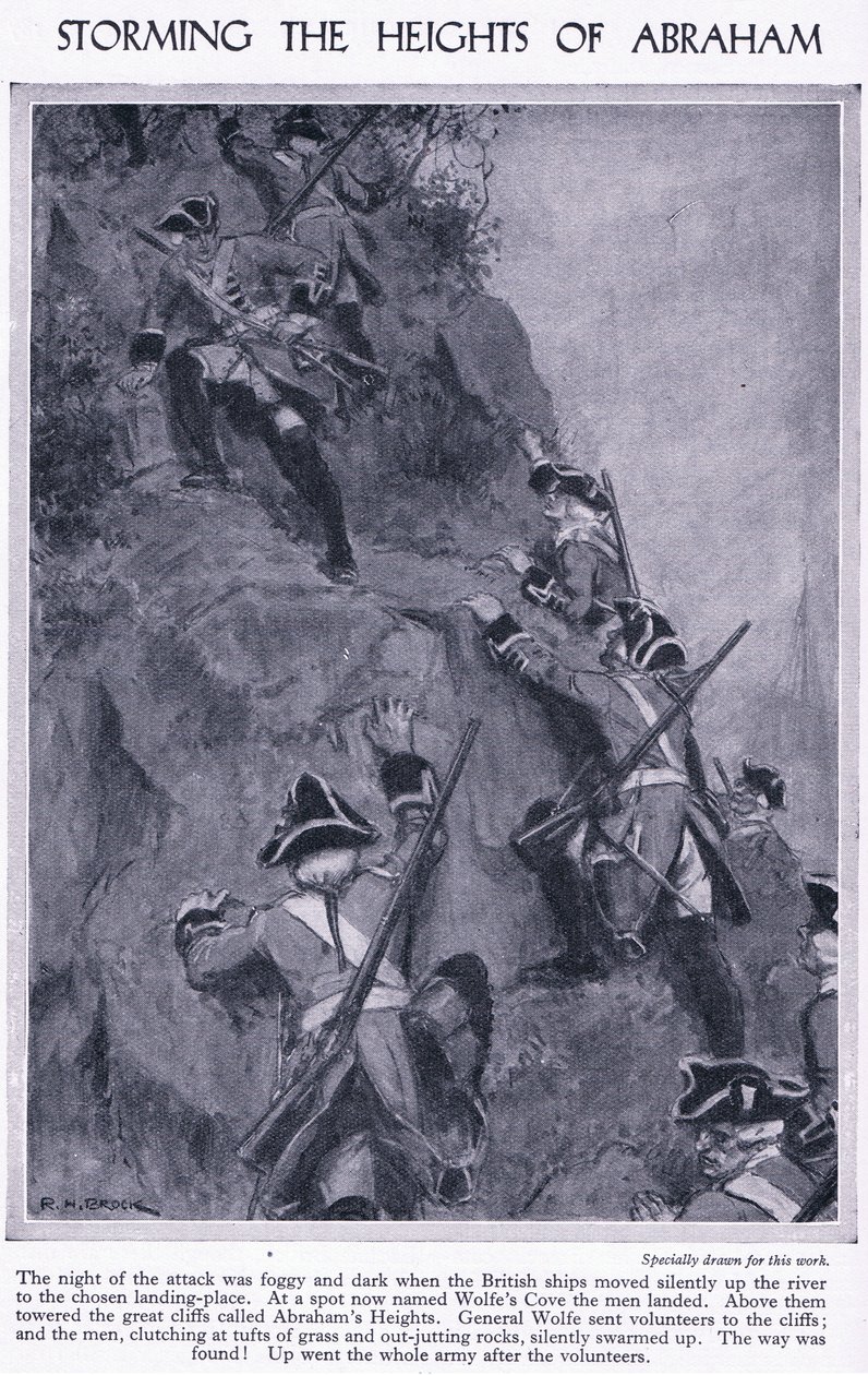Sturm auf die Höhen von Abraham von Richard Henry Brock