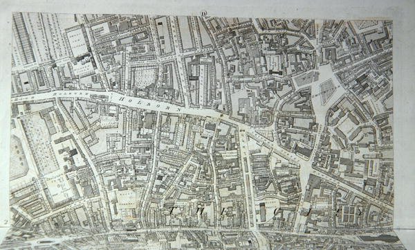 Plan der Stadt London, veröffentlicht 1813 (Gravur) von Richard Horwood