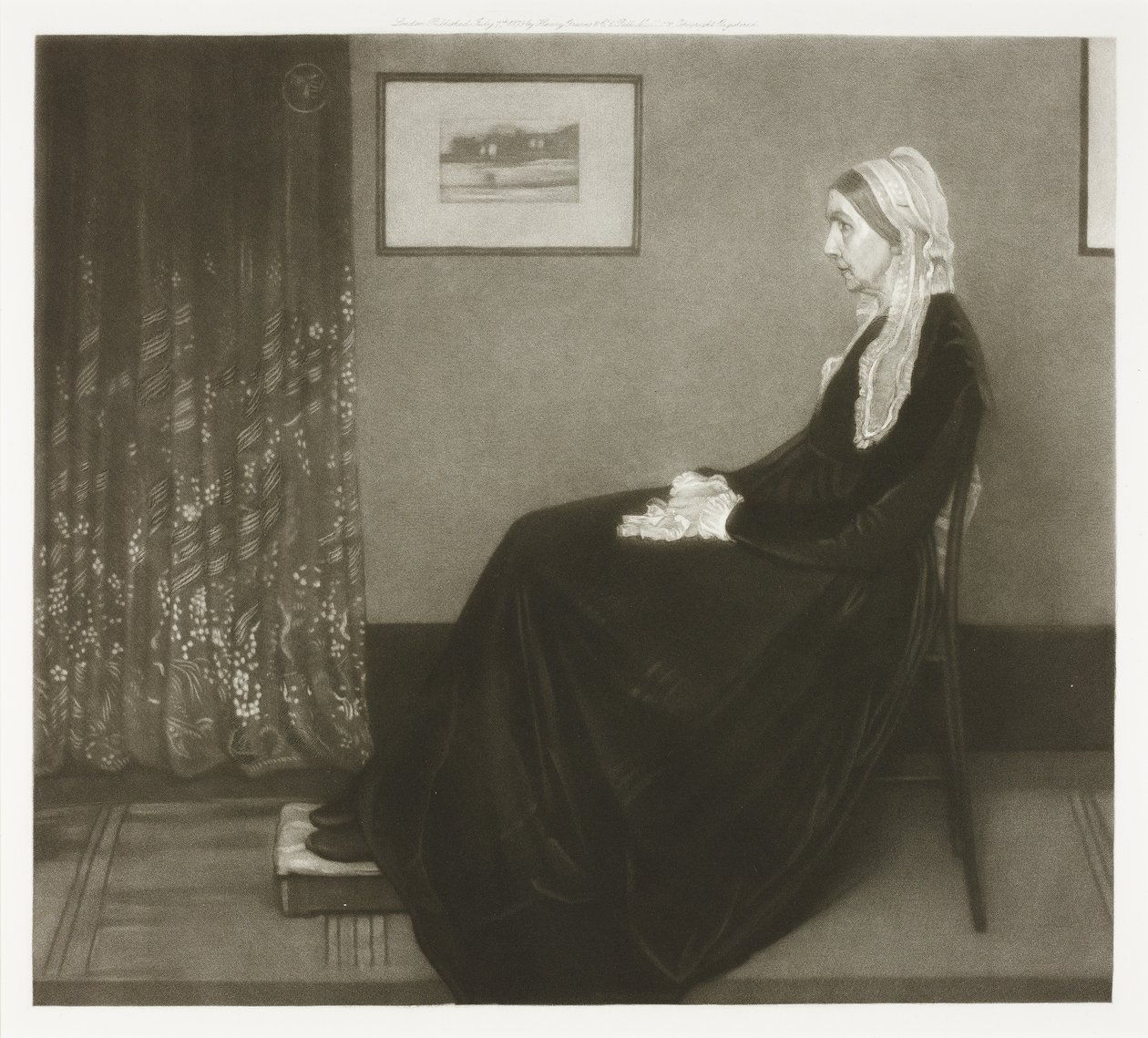 Arrangement in Grau und Schwarz Nr. 1: Porträt der Mutter des Künstlers von Richard Josey