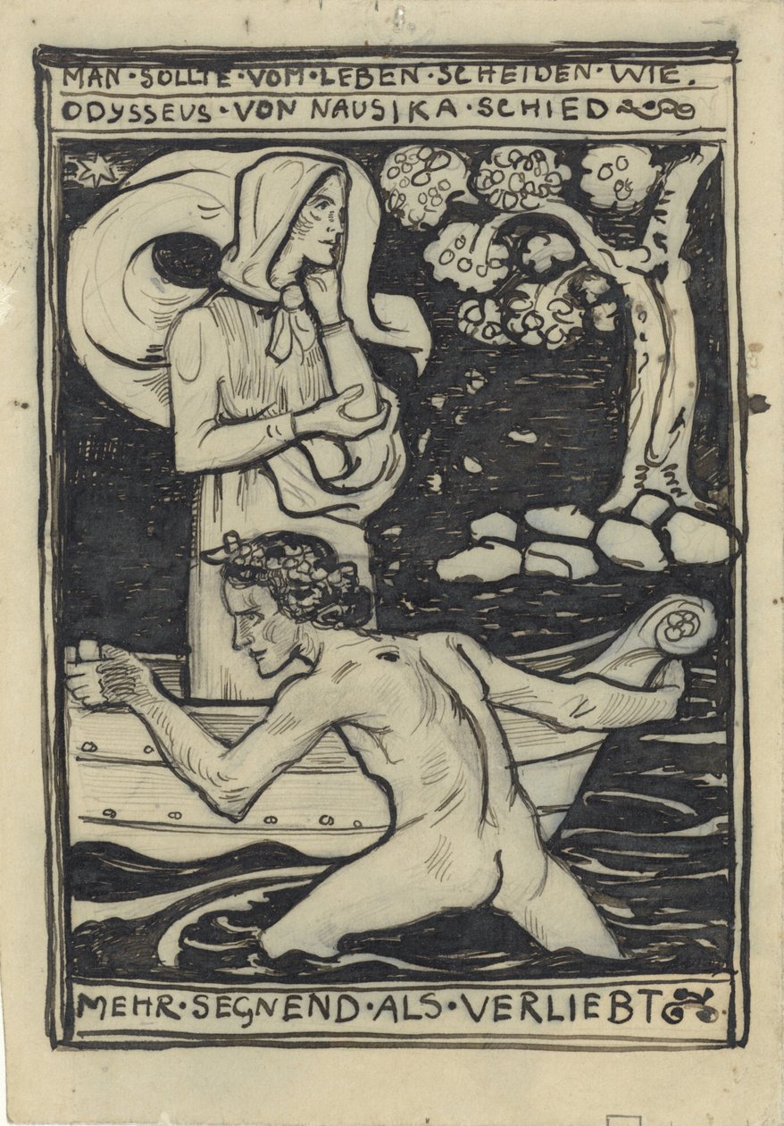 Der Abschied von Odysseus und Nausikaa von Richard Nicolaüs Roland Holst
