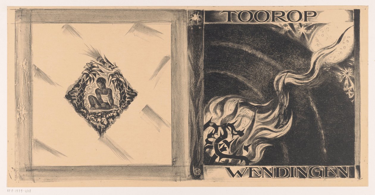 Umschlagentwurf für: Wendingen, Tooropnummer, 1928 von Richard Nicolaüs Roland Holst