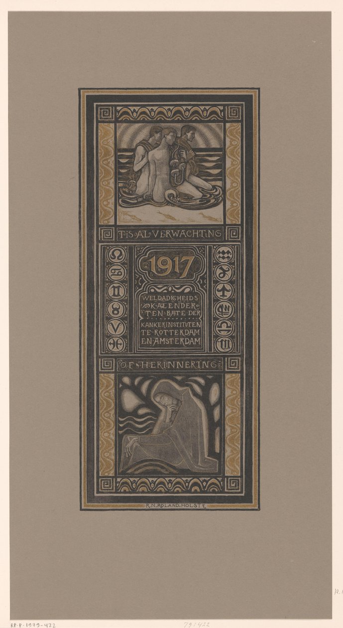 Wohltätigkeitskalender für 1917 von Richard Nicolaüs Roland Holst