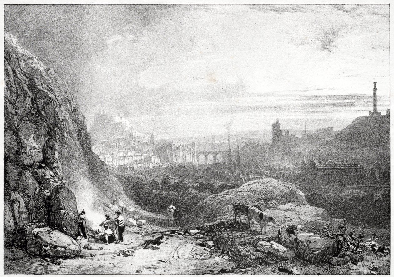 Edinburgh von der St.-Antonius-Kapelle aus von Richard Parkes Bonington