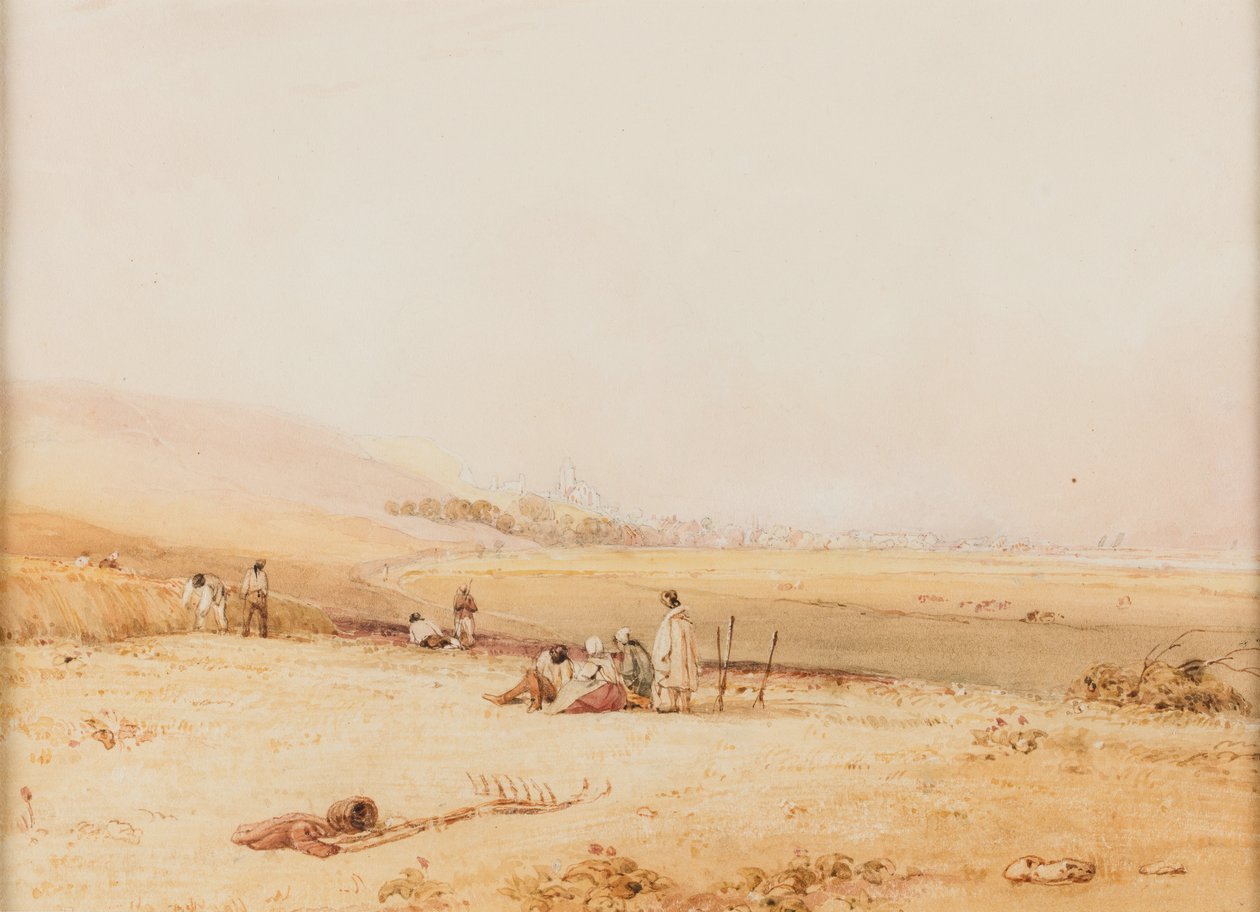 Le Tréport aus Richtung Eu gesehen von Richard Parkes Bonington
