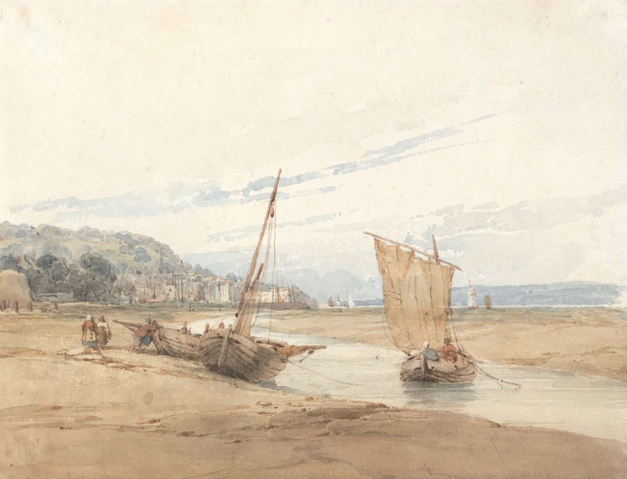 Bei Honfleur von Richard Parkes Bonington