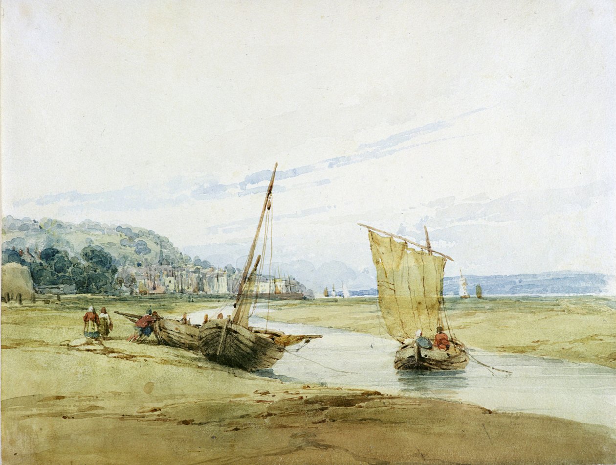 In der Nähe von Honfleur, ca. 1822 von Richard Parkes Bonington