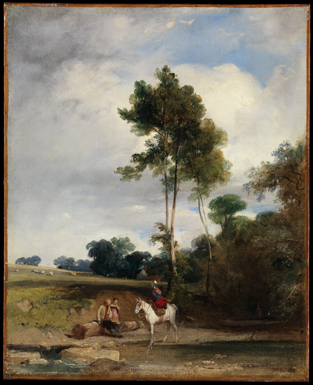 Rast am Straßenrand von Richard Parkes Bonington
