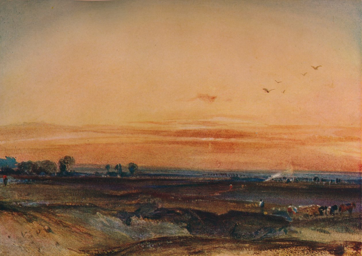 Sonnenuntergang, 1826 von Richard Parkes Bonington