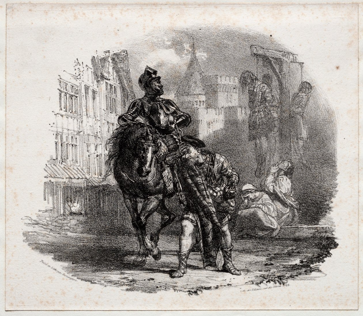 Die Flucht aus der Burg Argyle, 1826 von Richard Parkes Bonington