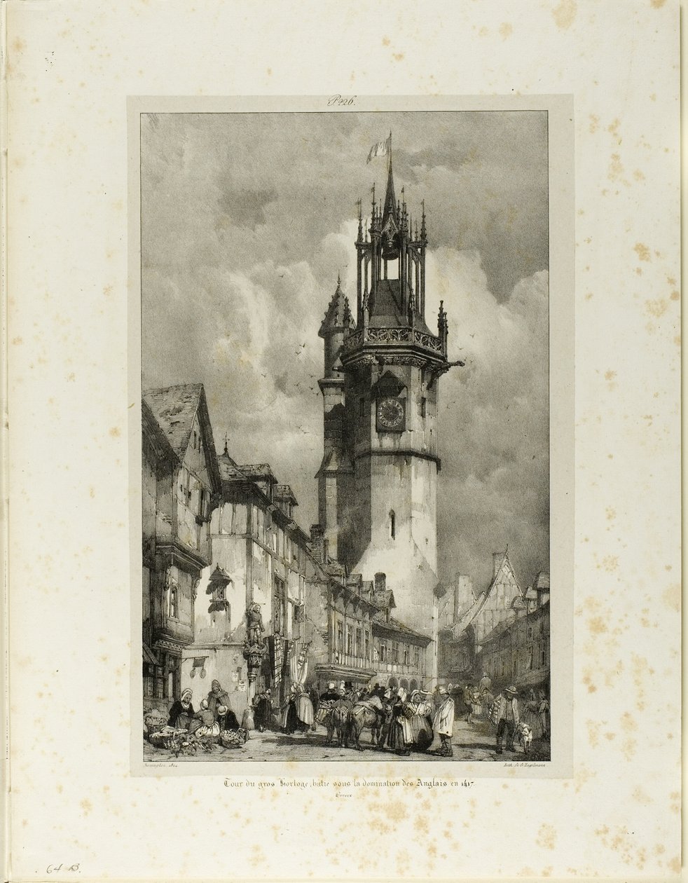 Tour du Gros Horloge von Richard Parkes Bonington