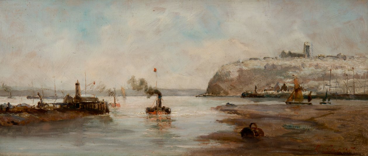 Cardiff Docks mit Penarth Head von Richard Short