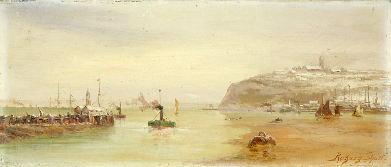 Der Leuchtturm vor den Cardiff Docks von Richard Short