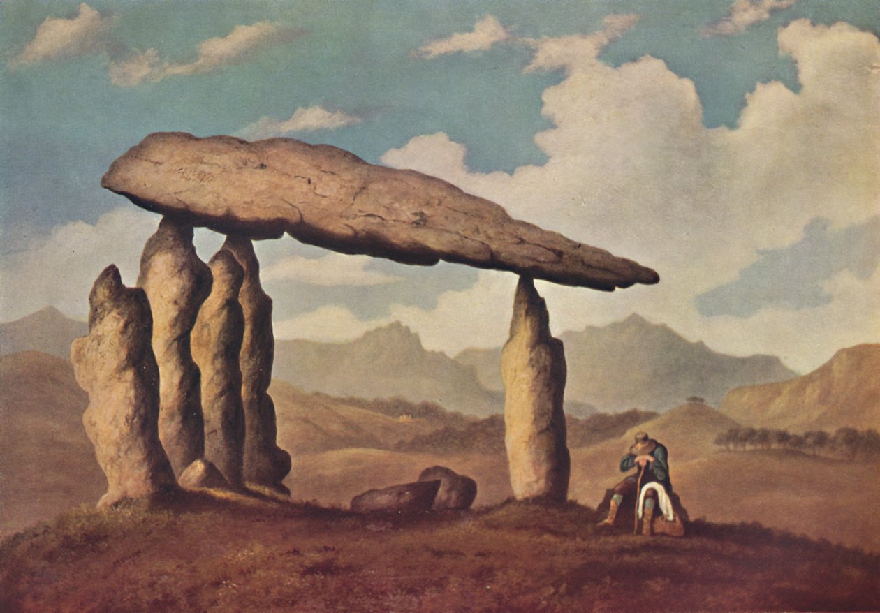 Megalithisches Grab bei Pentre Ifan, Pembrokeshire, 1835, 1946 von Richard Tongue