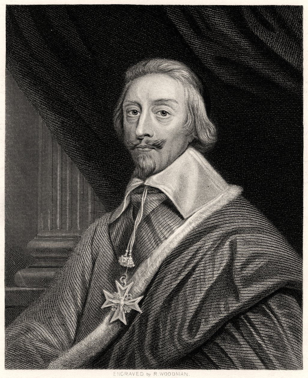 Kardinal Richelieu, französischer Prälat und Staatsmann, 19. Jahrhundert von Richard Woodman