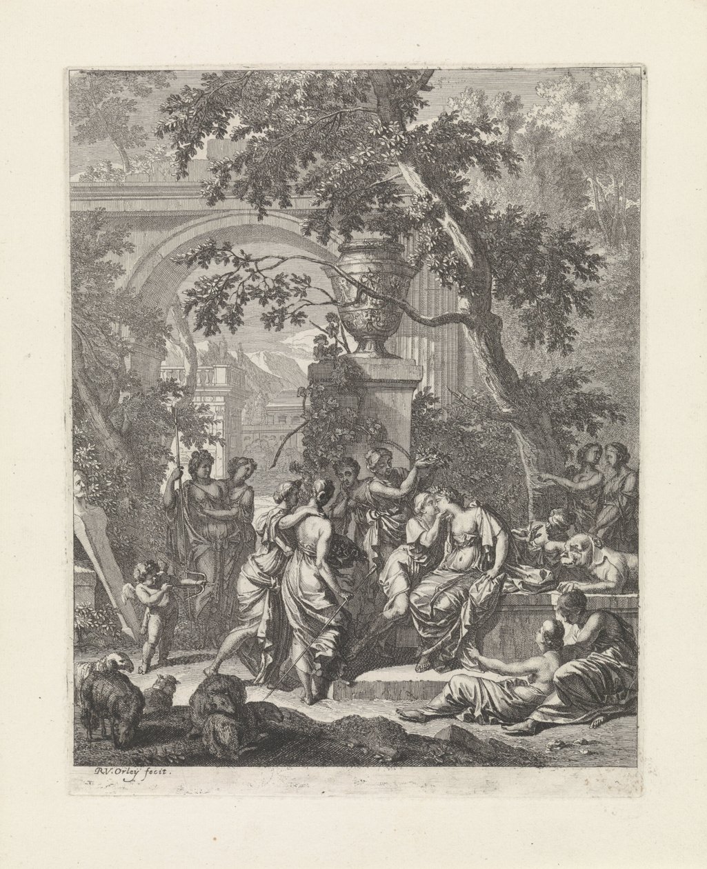 Amaryllis küsst Mirtillo von Richard van Orley (II)