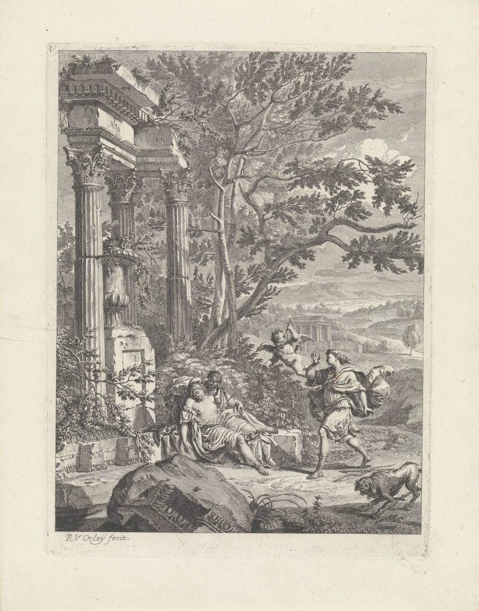 Silvio trifft Dorinda mit einem Pfeil von Richard van Orley (II)