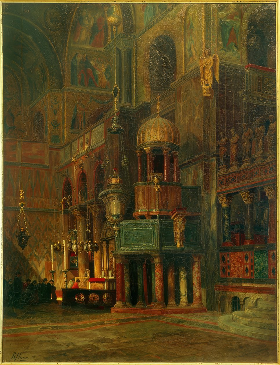 Venedig, S. Marco, innen, Querhaus von Richard von Hagn